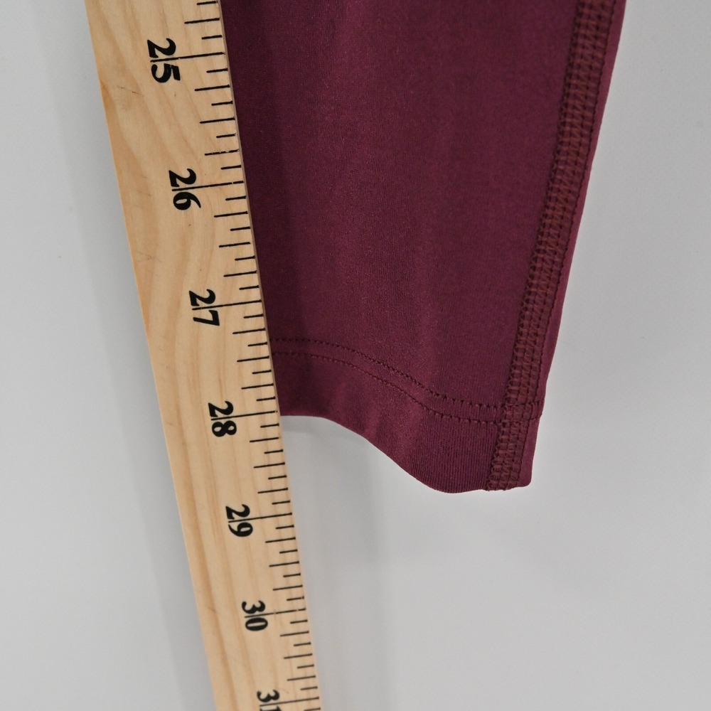 Maaji Vienna Balcony Dazeful Leggings Womens Size M Burgundy Activewear Yoga Gym - Picture 5 of 12